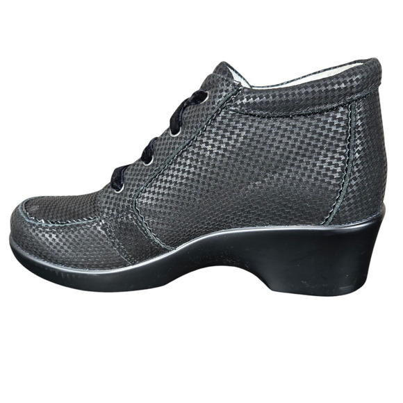 Alegria Ankle Boots US 8 EU 38 Elsa Leather Houndstooth Mini Cushioned Comfort - Picture 4 of 12